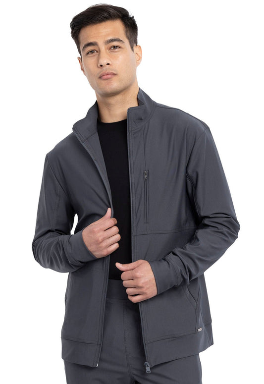 Cherokee Form Scrubs Men's Zip Front Jacket CK399 - Scrubs Select