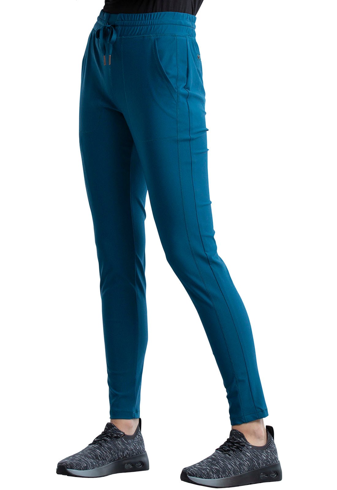 Cherokee Form Tapered Leg Pant CK095 in Caribbean, Ciel, Hunter, Teal - Scrubs Select