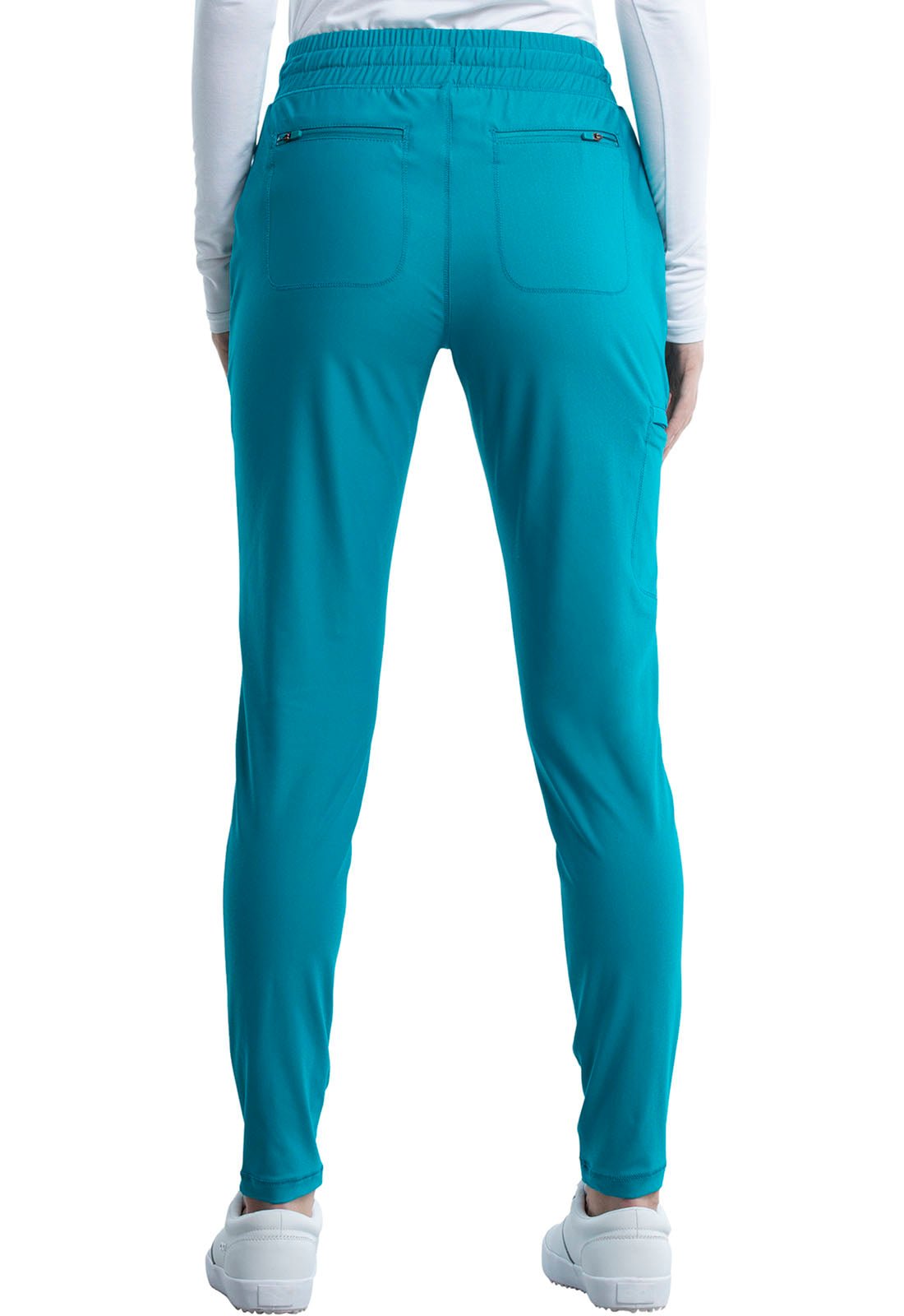 Cherokee Form Tapered Leg Pant CK095 in Caribbean, Ciel, Hunter, Teal - Scrubs Select