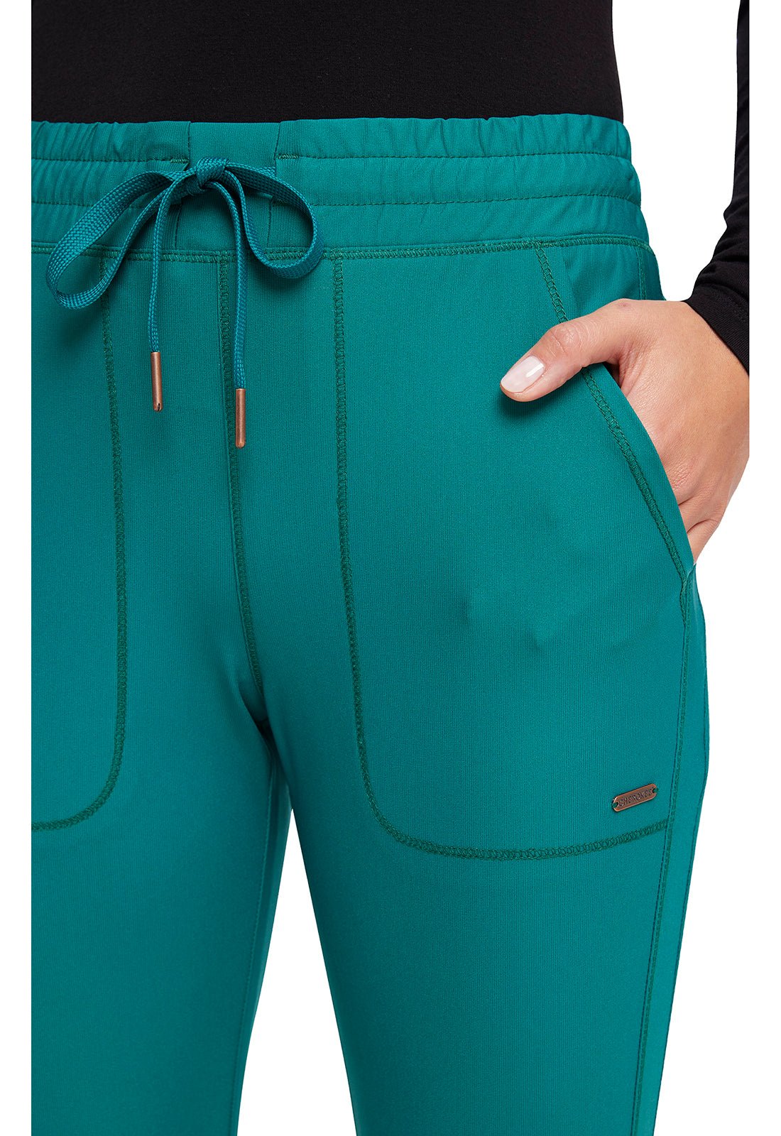 Cherokee Form Tapered Leg Pant CK095 in Caribbean, Ciel, Hunter, Teal - Scrubs Select