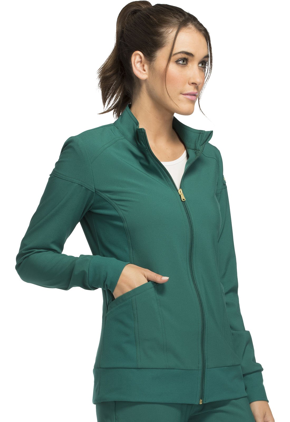 Cherokee iFlex Zip Front Scrub Jacket CK303 - Scrubs Select