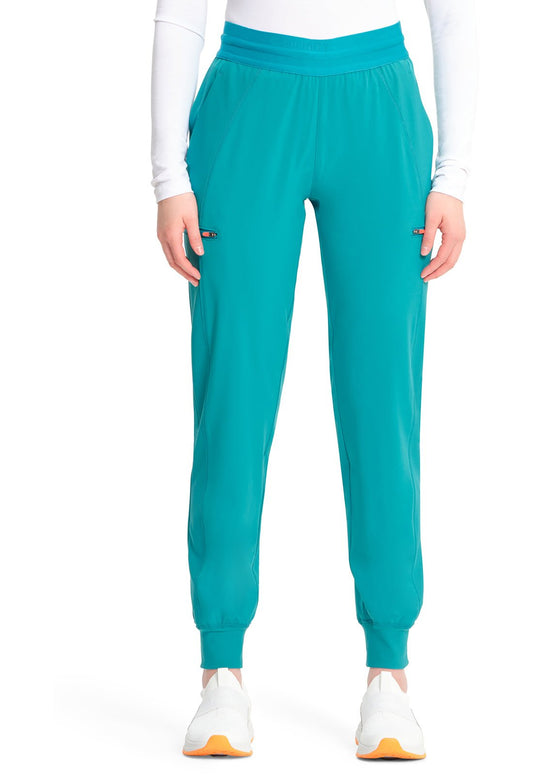 Cherokee Infinity GNR8 Jogger Scrub Pant IN122A in Caribbean, Ciel, Hunter, Teal, Wine - Scrubs Select