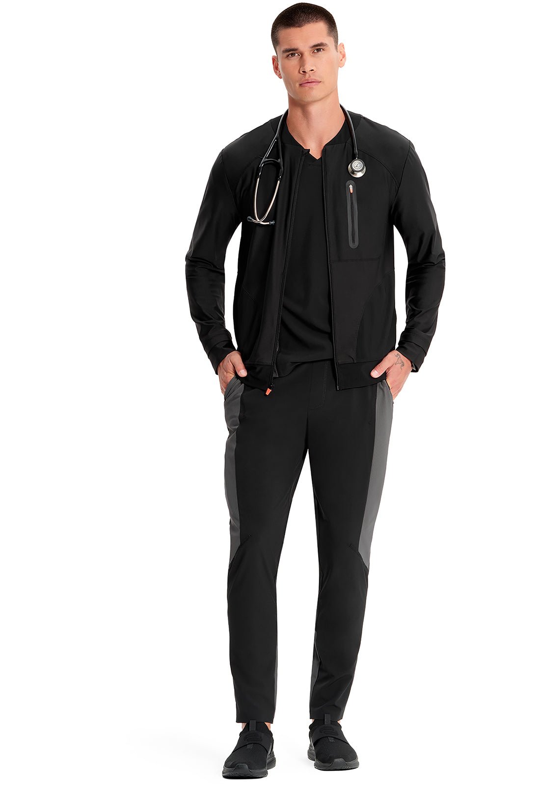 Cherokee Infinity GNR8 Kinetic Scrubs Men's Zip Front Jacket IN322A - Scrubs Select