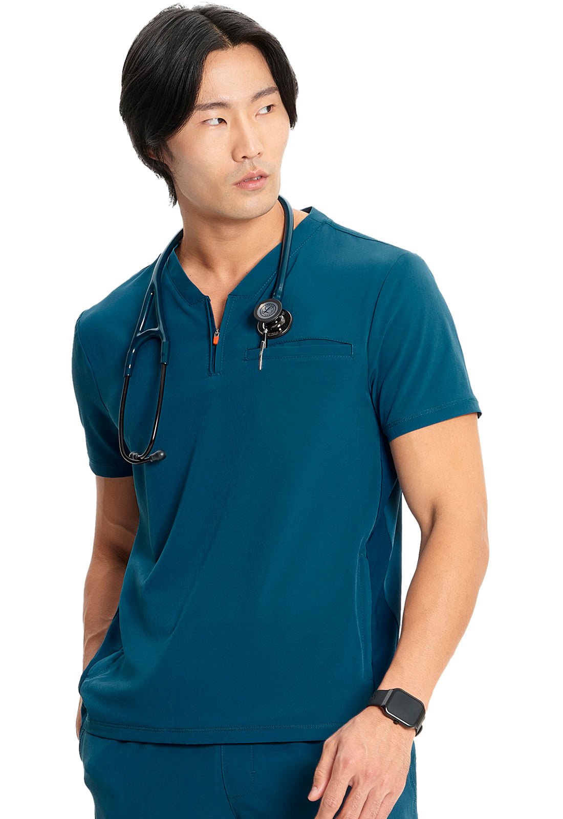 Cherokee Infinity GNR8 Men's V Neck Scrub Top IN702A Black, Caribbean, Ciel, Navy, Pewter, Royal - Scrubs Select