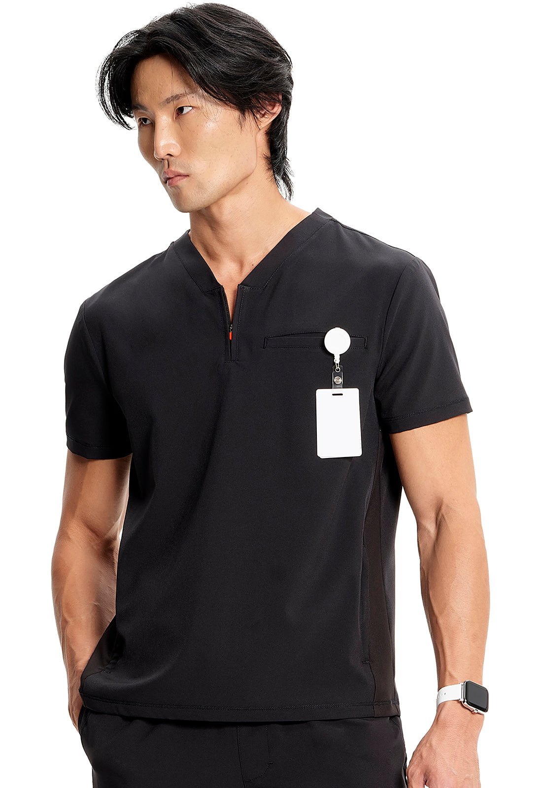 Cherokee Infinity GNR8 Men's V Neck Scrub Top IN702A Black, Caribbean, Ciel, Navy, Pewter, Royal - Scrubs Select