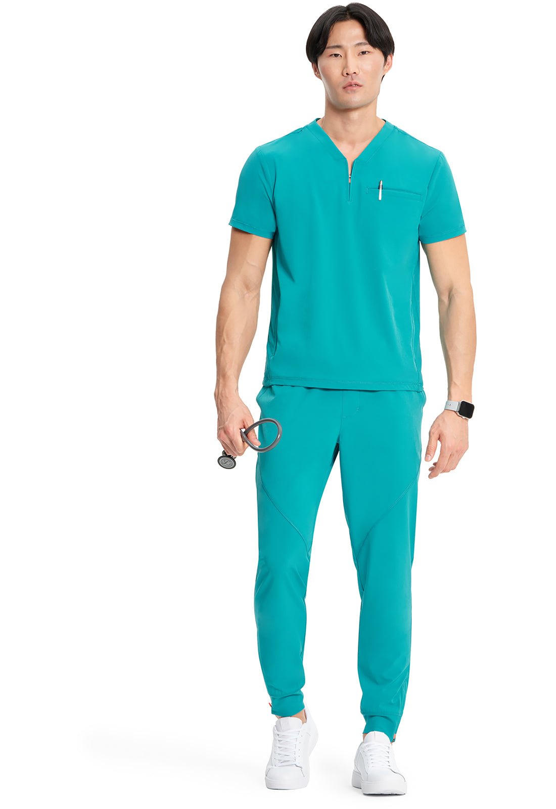 Cherokee Infinity GNR8 Men's V Neck Scrub Top IN702A Hunter, Matcha Latte, Teal - Scrubs Select