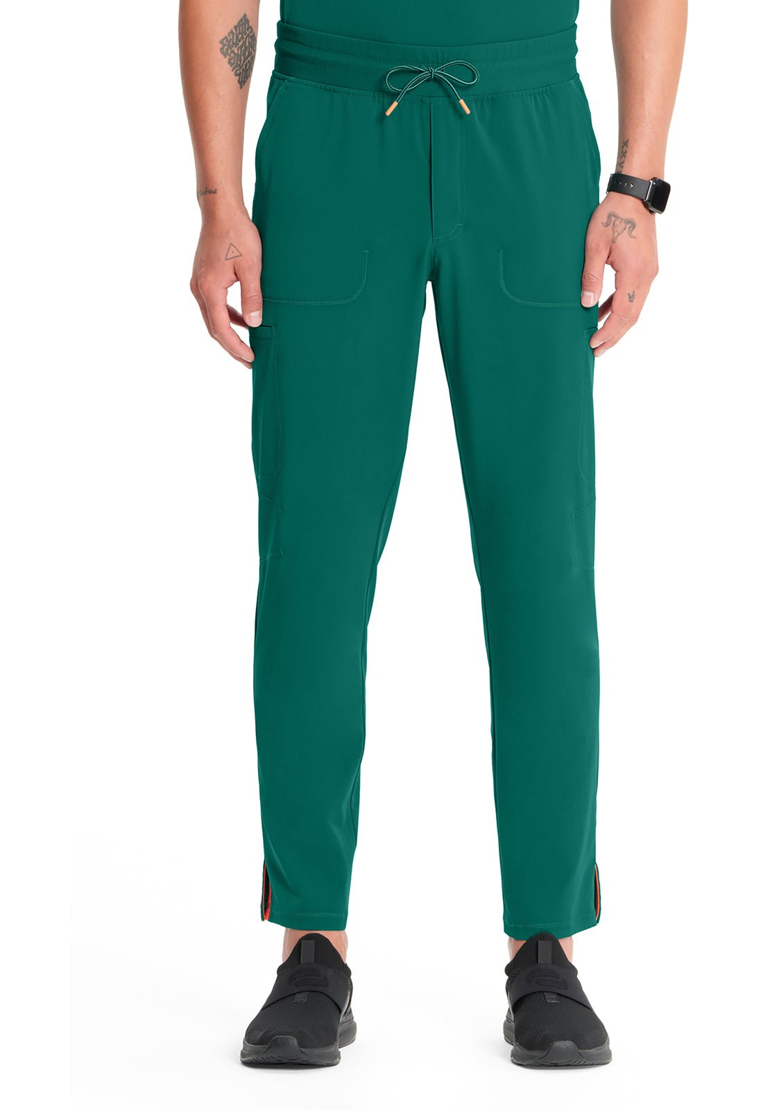 Cherokee Infinity GNR8 Scrubs Men's Drawstring Pant Caribbean, Hunter, Teal - Scrubs Select