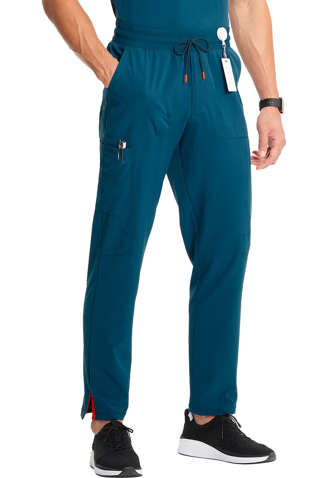 Cherokee Infinity GNR8 Scrubs Men's Drawstring Pant Caribbean, Hunter, Teal - Scrubs Select