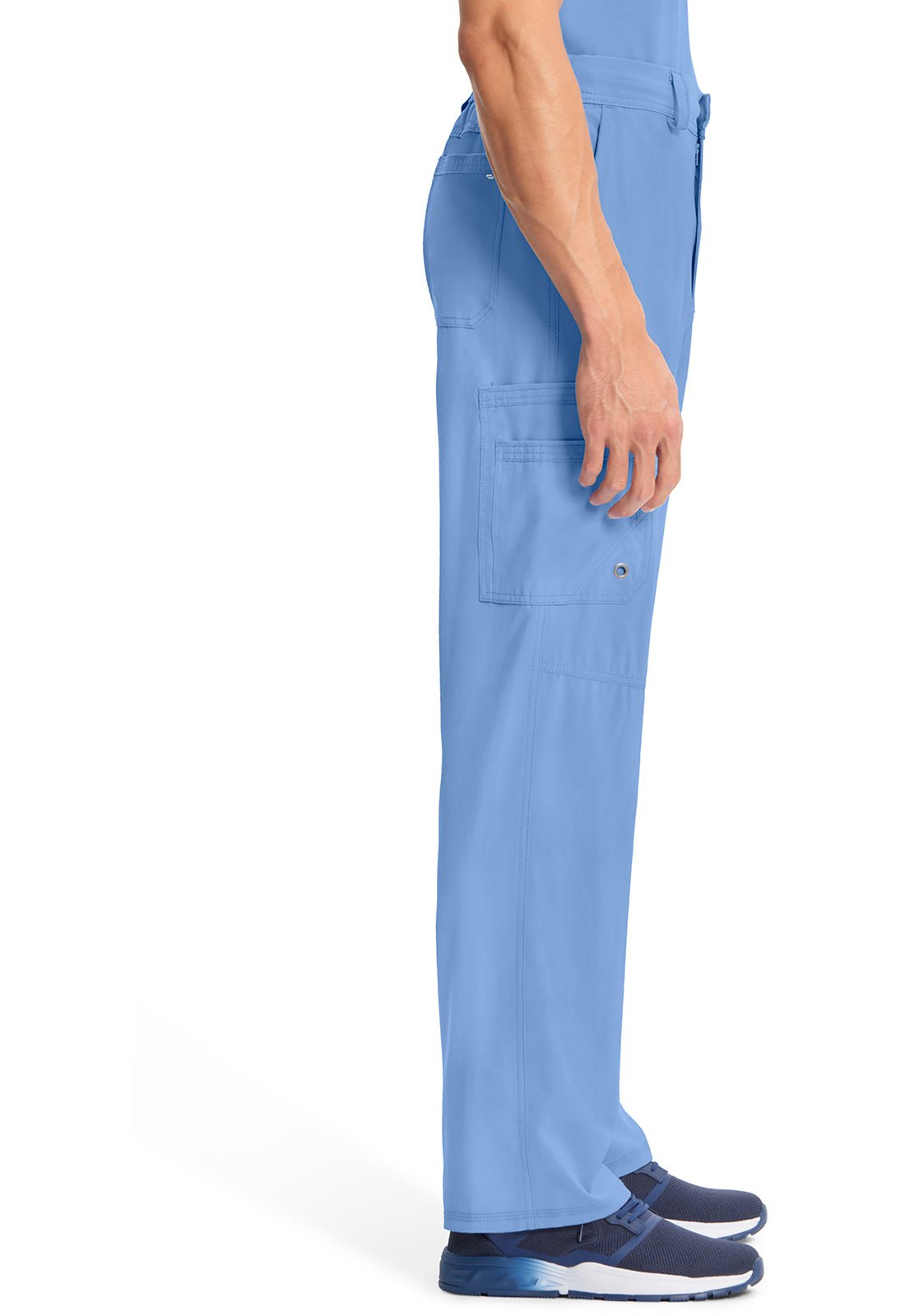 Cherokee Infinity Men's Fly Front Scrub Pant CK200A Ciel, Grey, Royal, White - Scrubs Select