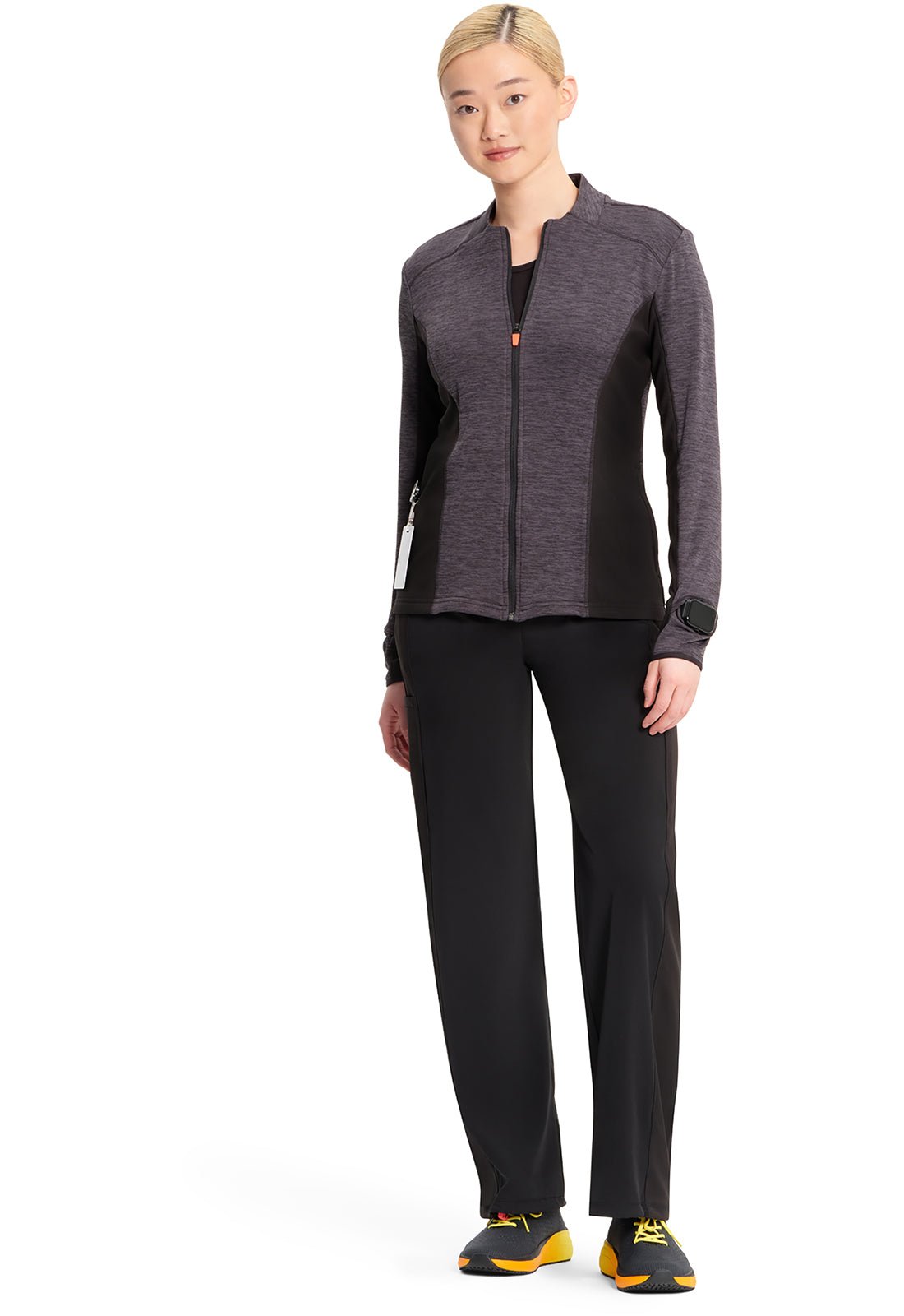 Infinity IN500A Athletic Zip Front Jacket Black XS