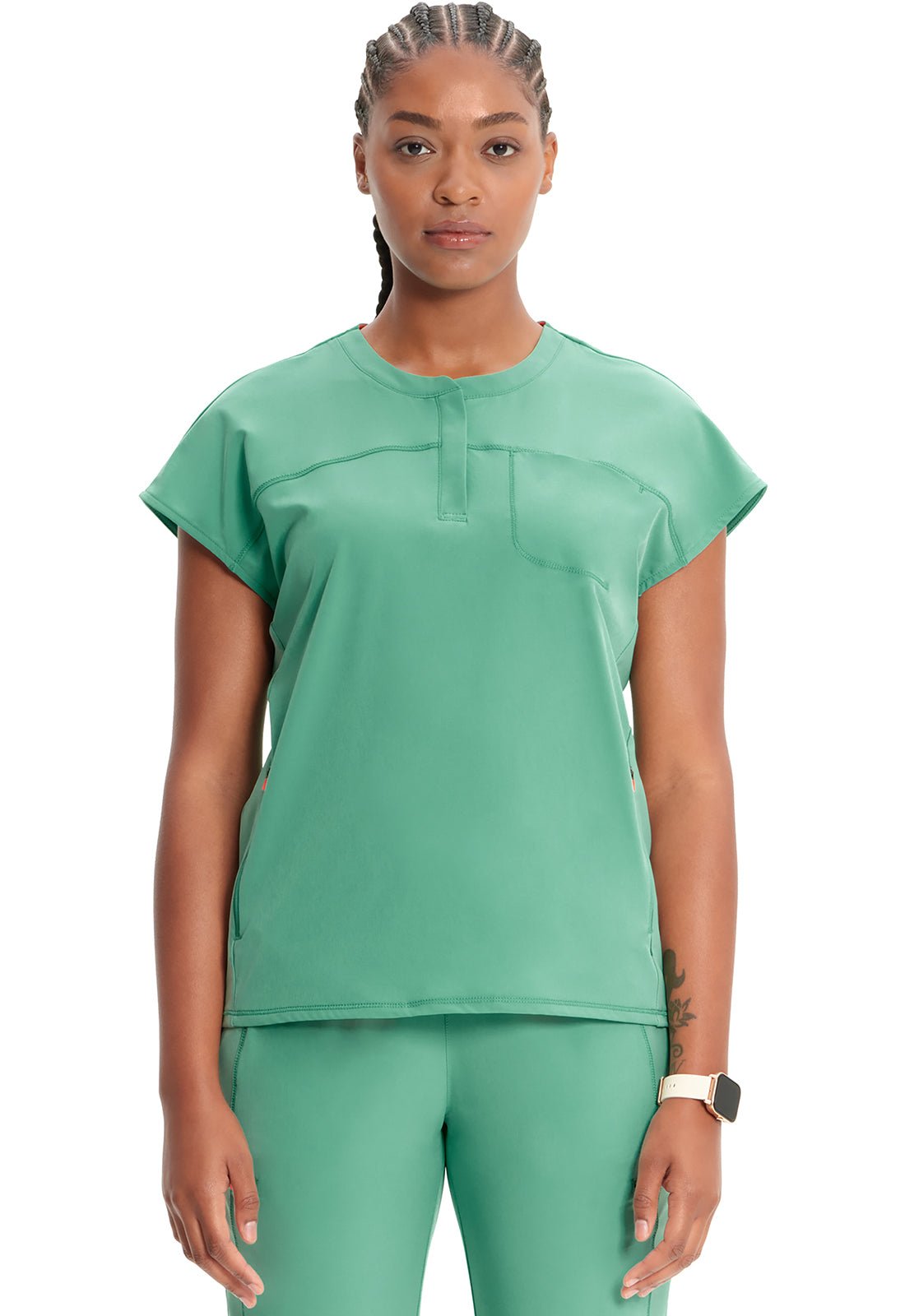 Cherokee Infinity Scrub GNR8 Henley Top IN622A - Scrubs Select