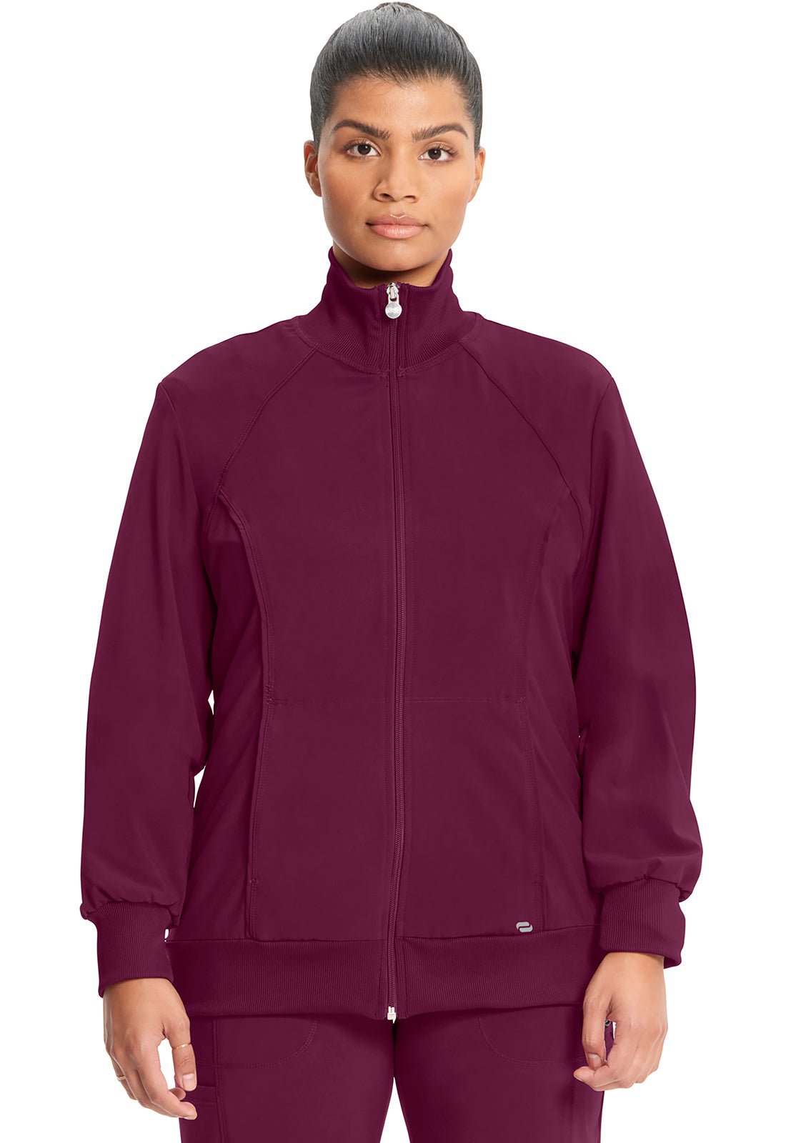 Cherokee Infinity Scrub Jacket 2391A Carmine Eggplant Grape Hunter Scrubs Select