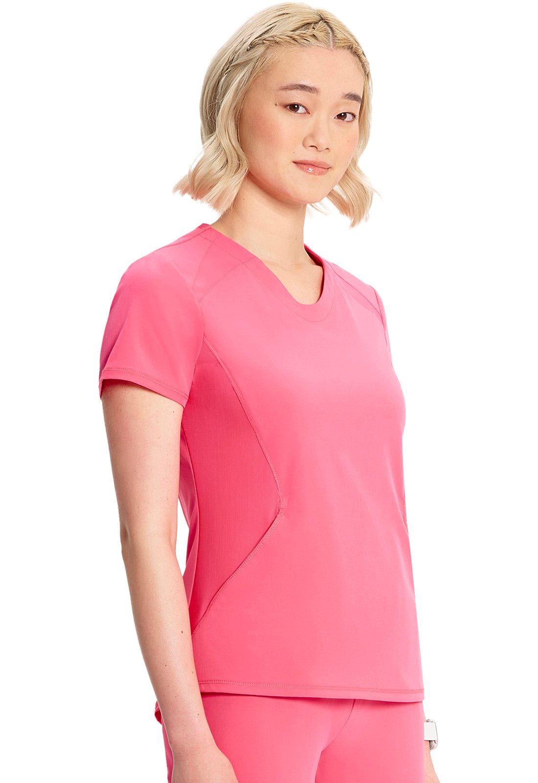 Cherokee Infinity Scrubs GNR8 V Neck Top IN620A Fire Bird, Pink, Teal, Vapor - Scrubs Select