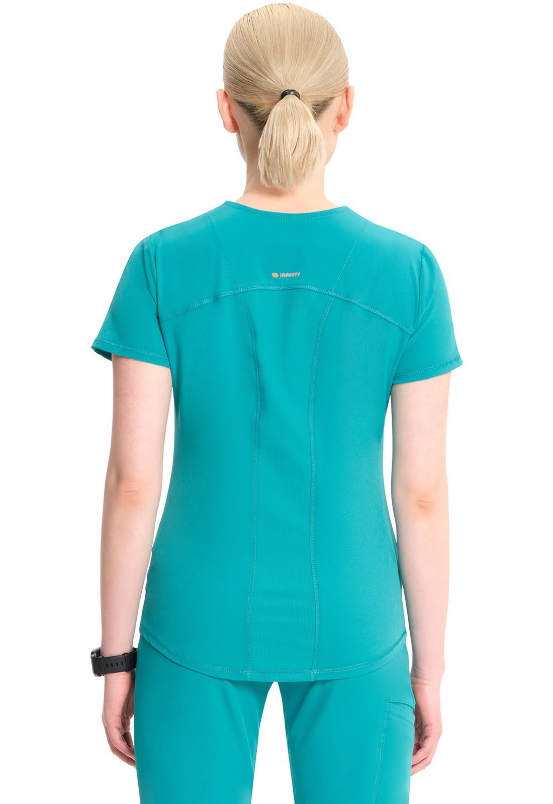 Cherokee Infinity Scrubs GNR8 V Neck Top IN620A Fire Bird, Teal, Vapor - Scrubs Select