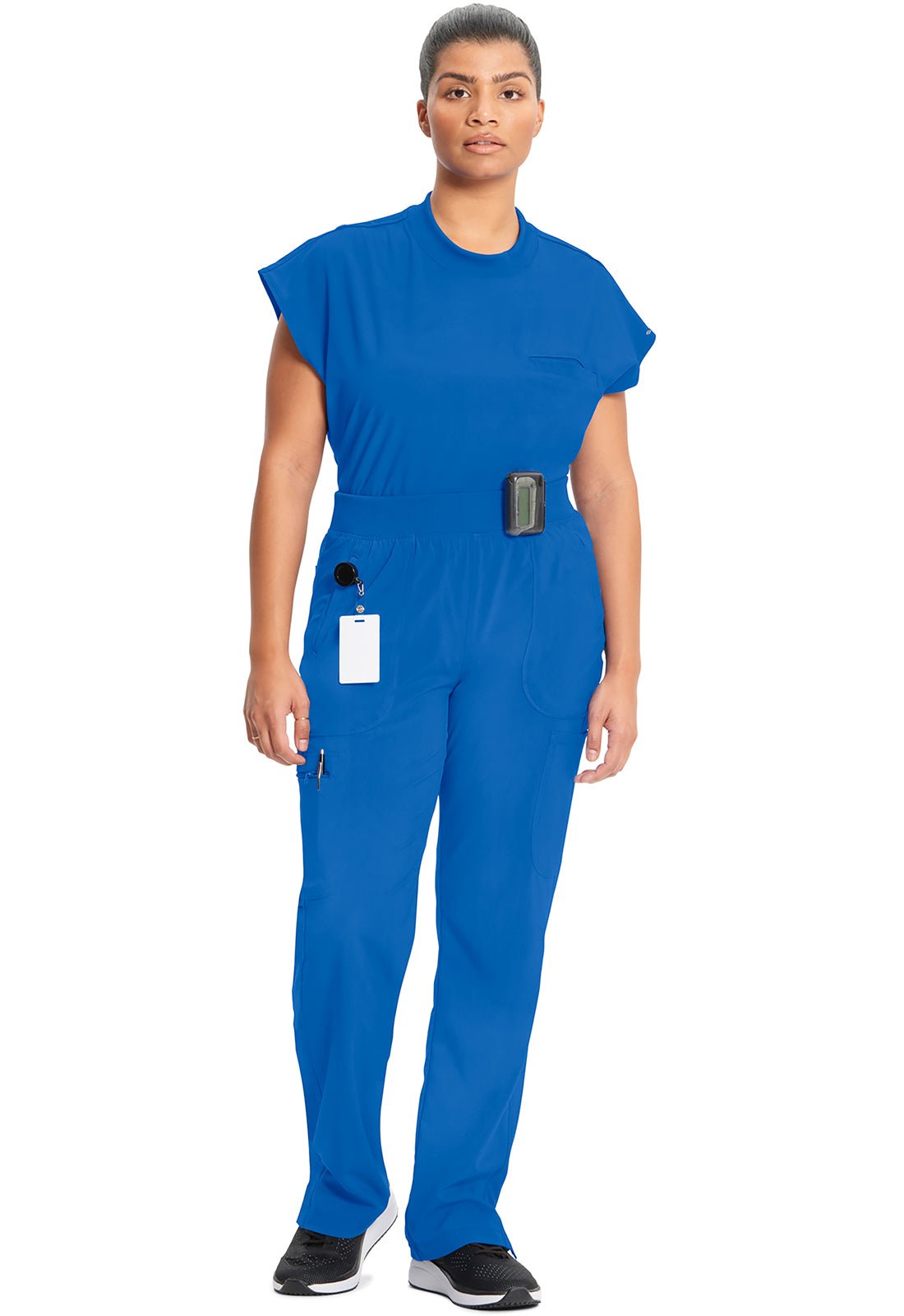 Cherokee Infinity Tapered Leg Scrub Pull On Pant CK065A in Black, Navy, Pewter, Royal - Scrubs Select