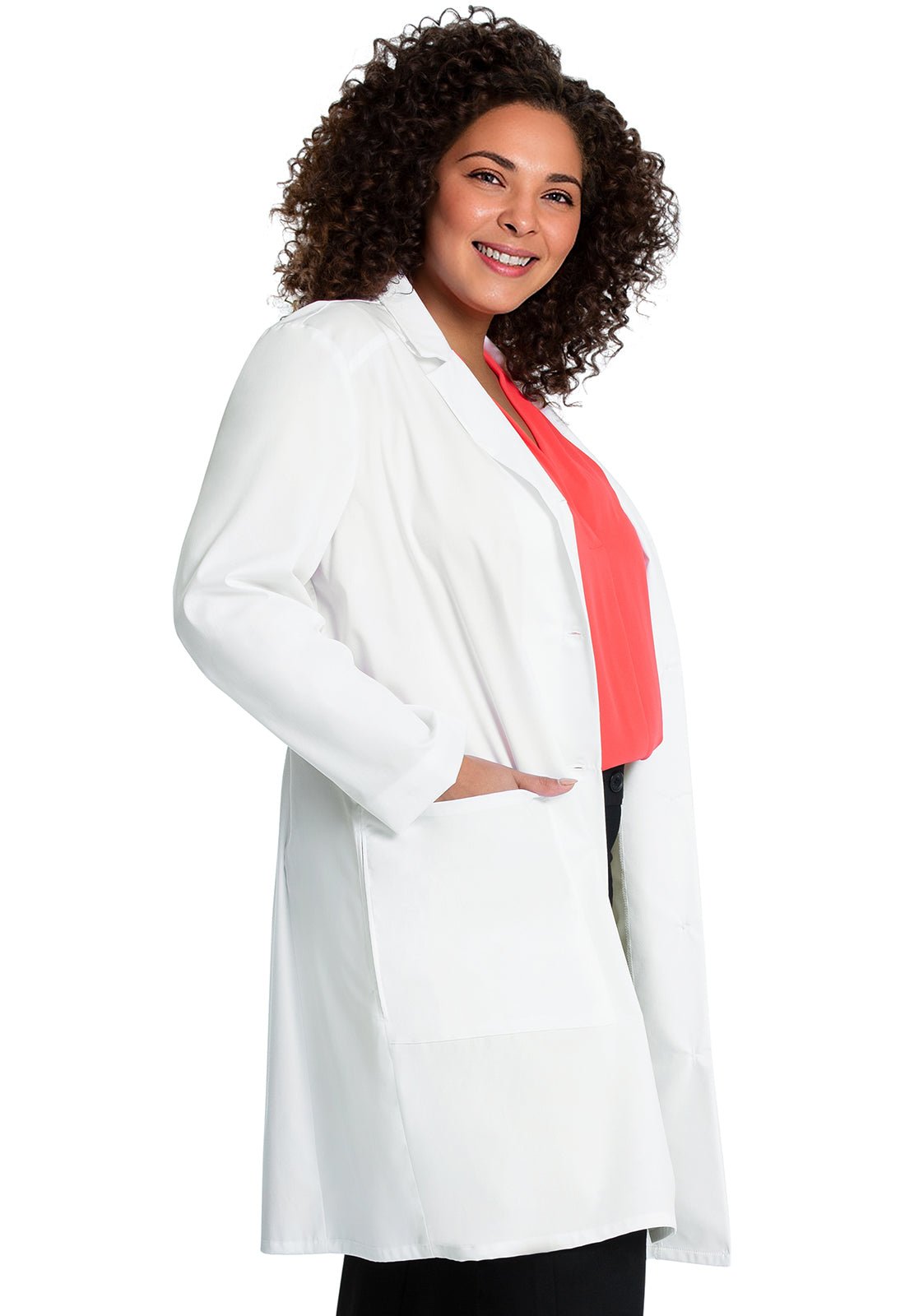 Cherokee Project Lab 37" Lab Coat CK421 WHT - Scrubs Select