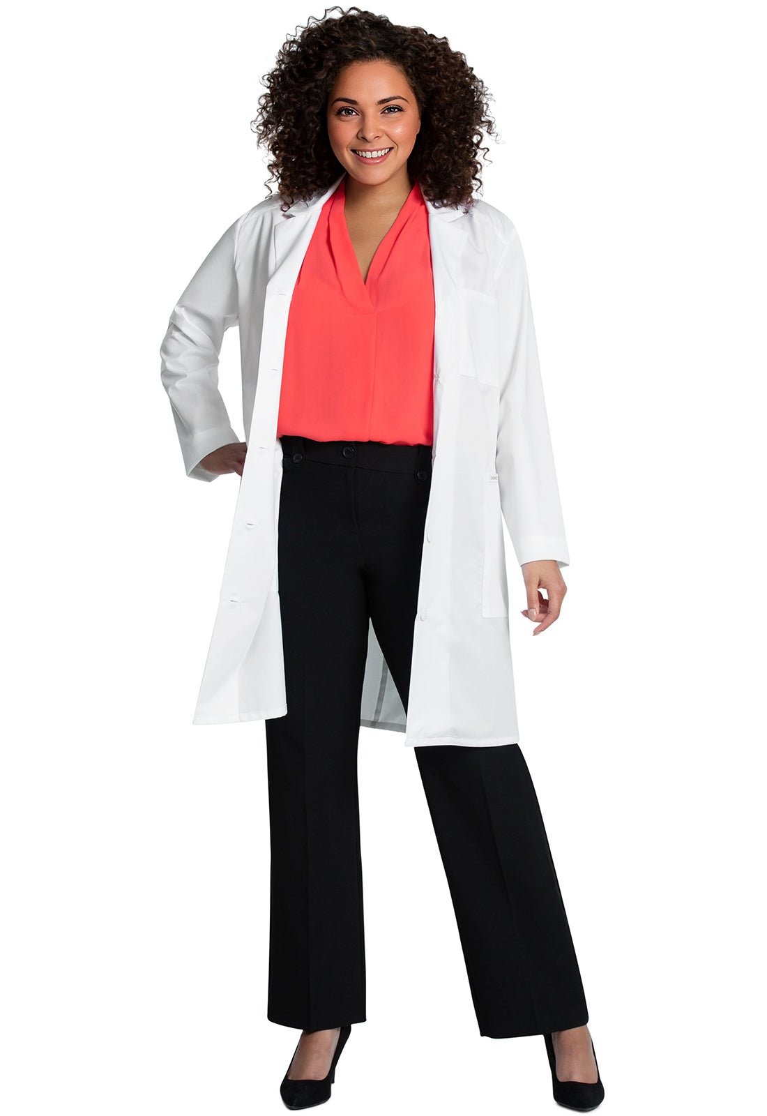 Cherokee Project Lab 37" Lab Coat CK421 WHT - Scrubs Select