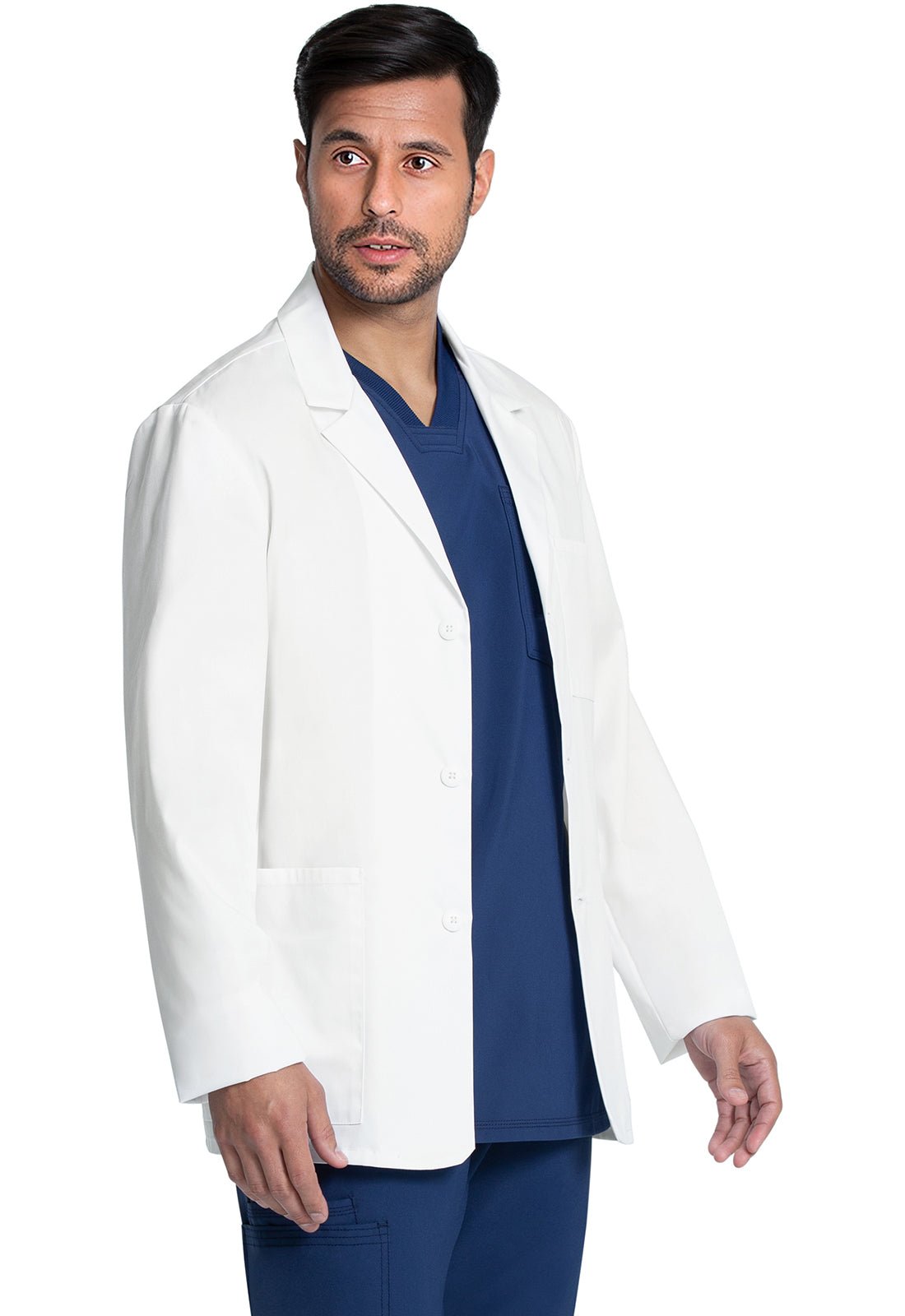 Cherokee Scrubs Men's 30" Consultation Coat CK401 WHT - Scrubs Select