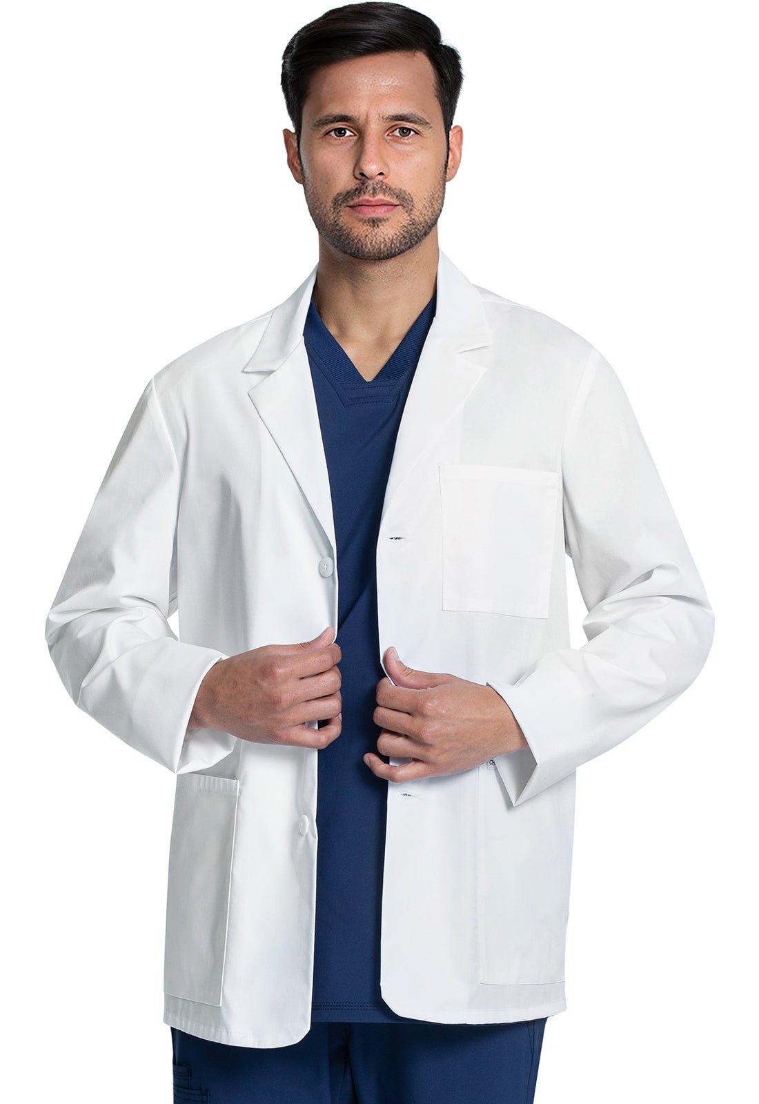 Cherokee Scrubs Men's 30" Consultation Coat CK401 WHT - Scrubs Select