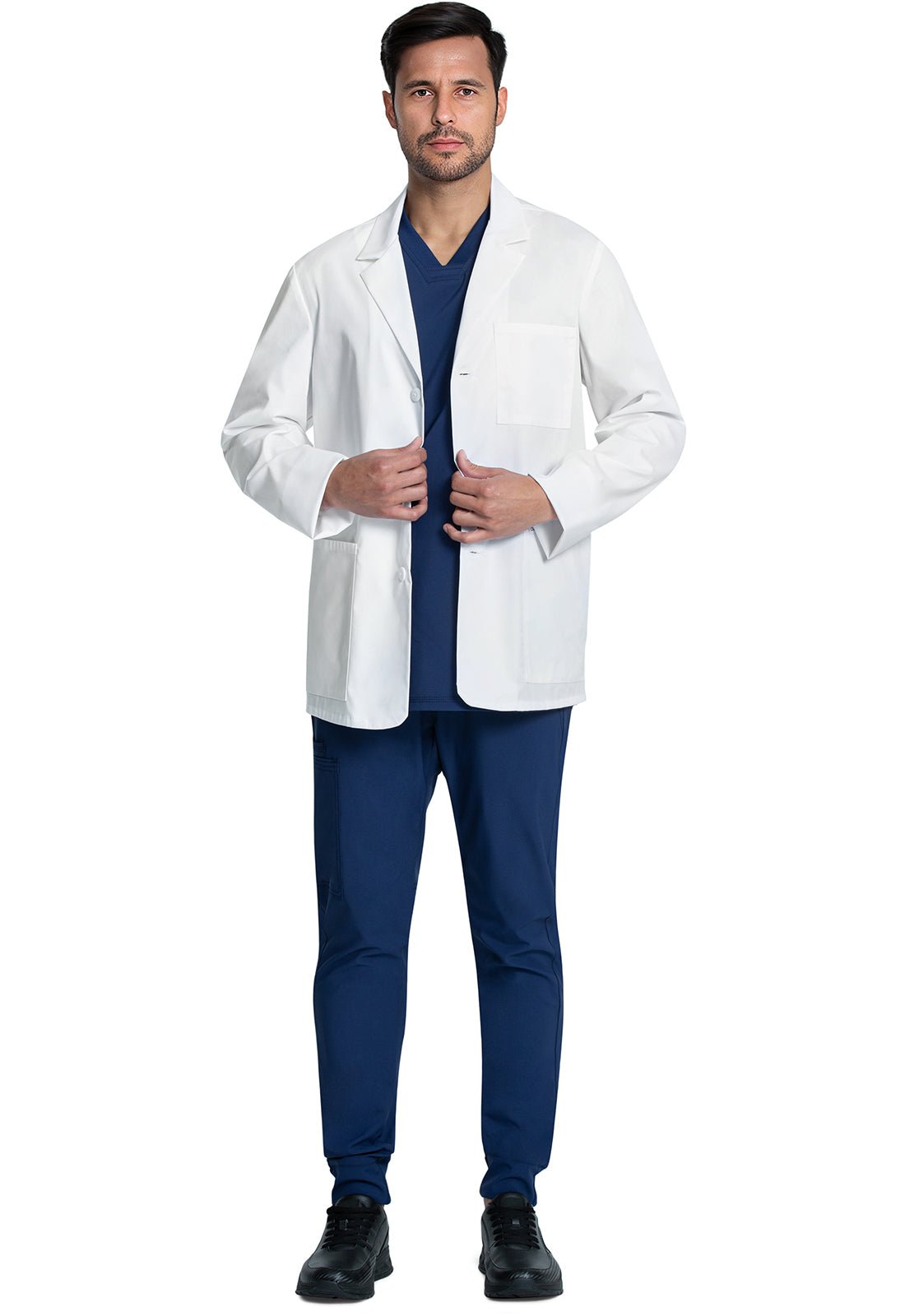 Cherokee Scrubs Men's 30" Consultation Coat CK401 WHT - Scrubs Select