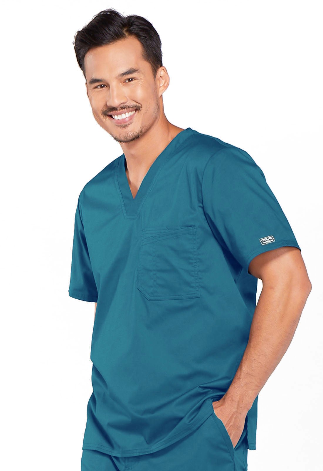 Cherokee Scrubs WW Core Stretch Men's V Neck Top 4743 - Scrubs Select