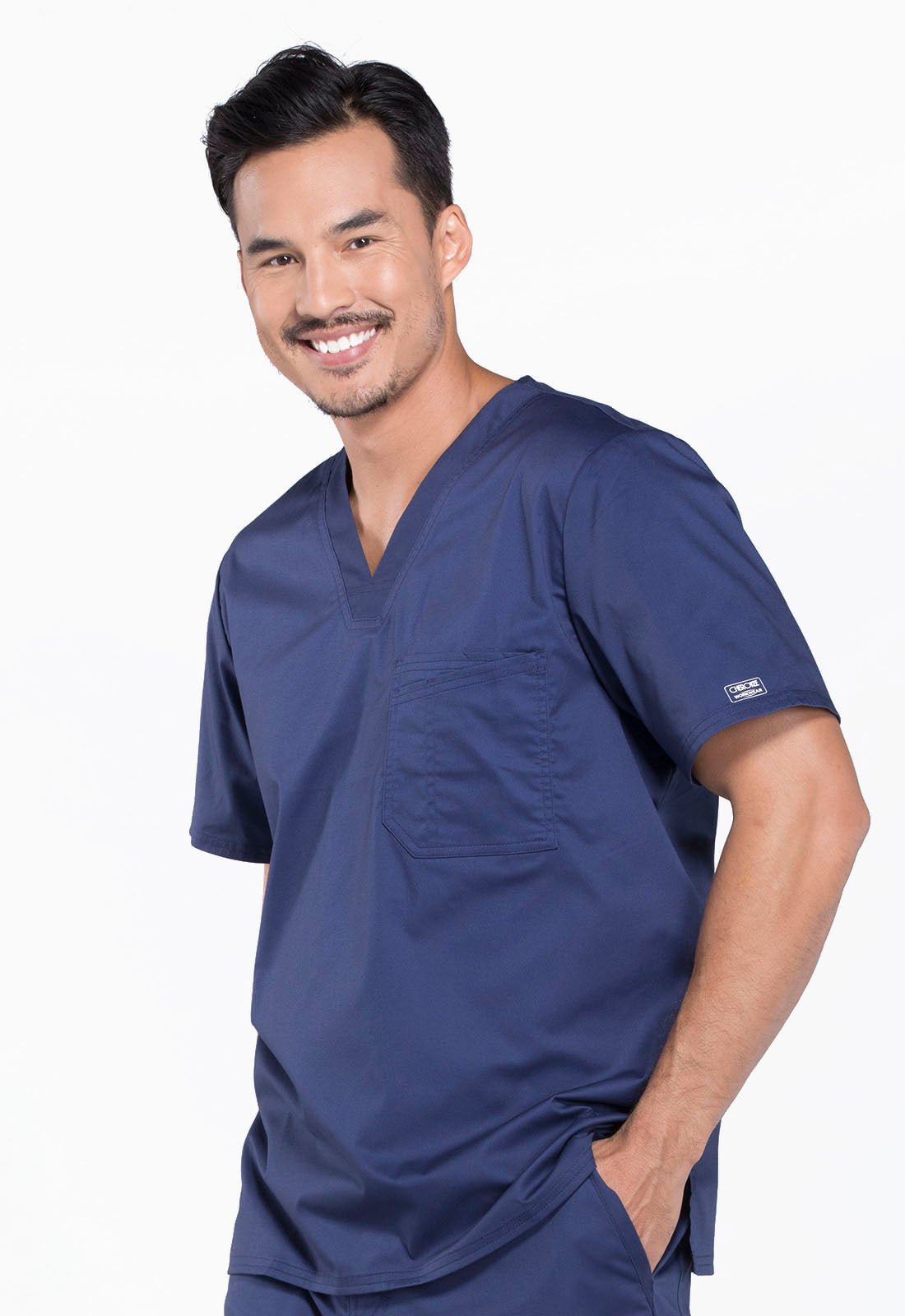 Cherokee Scrubs WW Core Stretch Men's V Neck Top 4743 - Scrubs Select