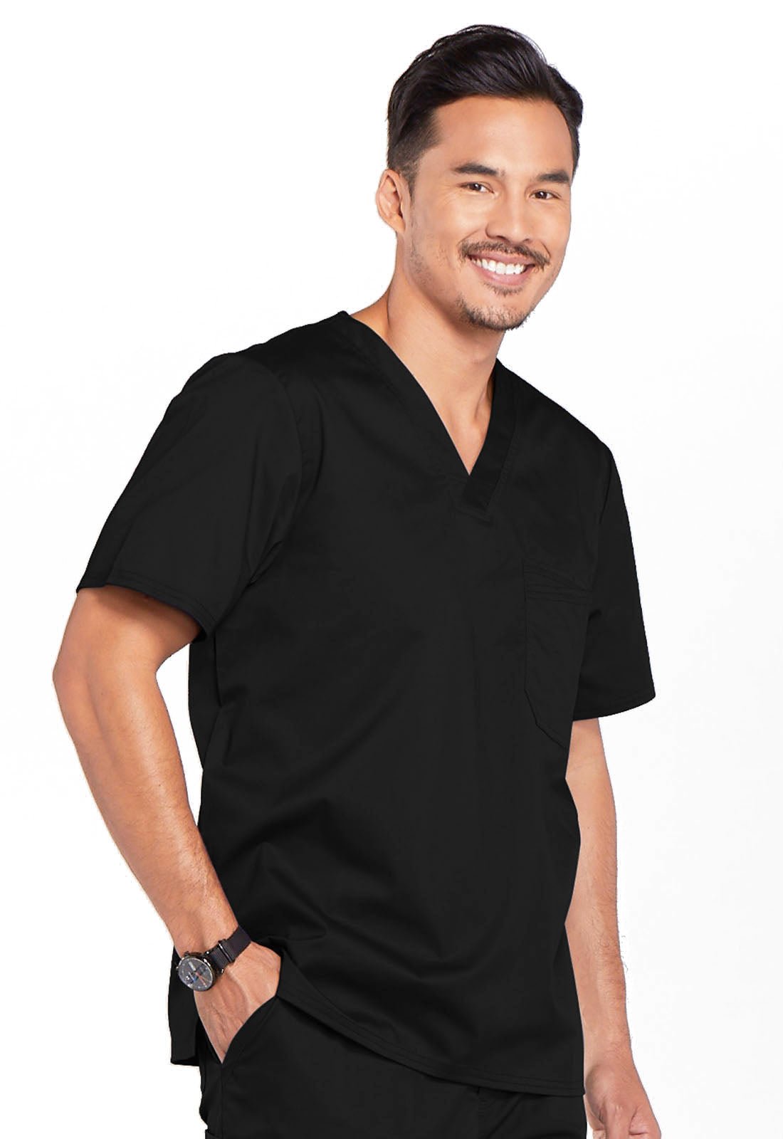 Cherokee Scrubs WW Core Stretch Men's V Neck Top 4743 - Scrubs Select