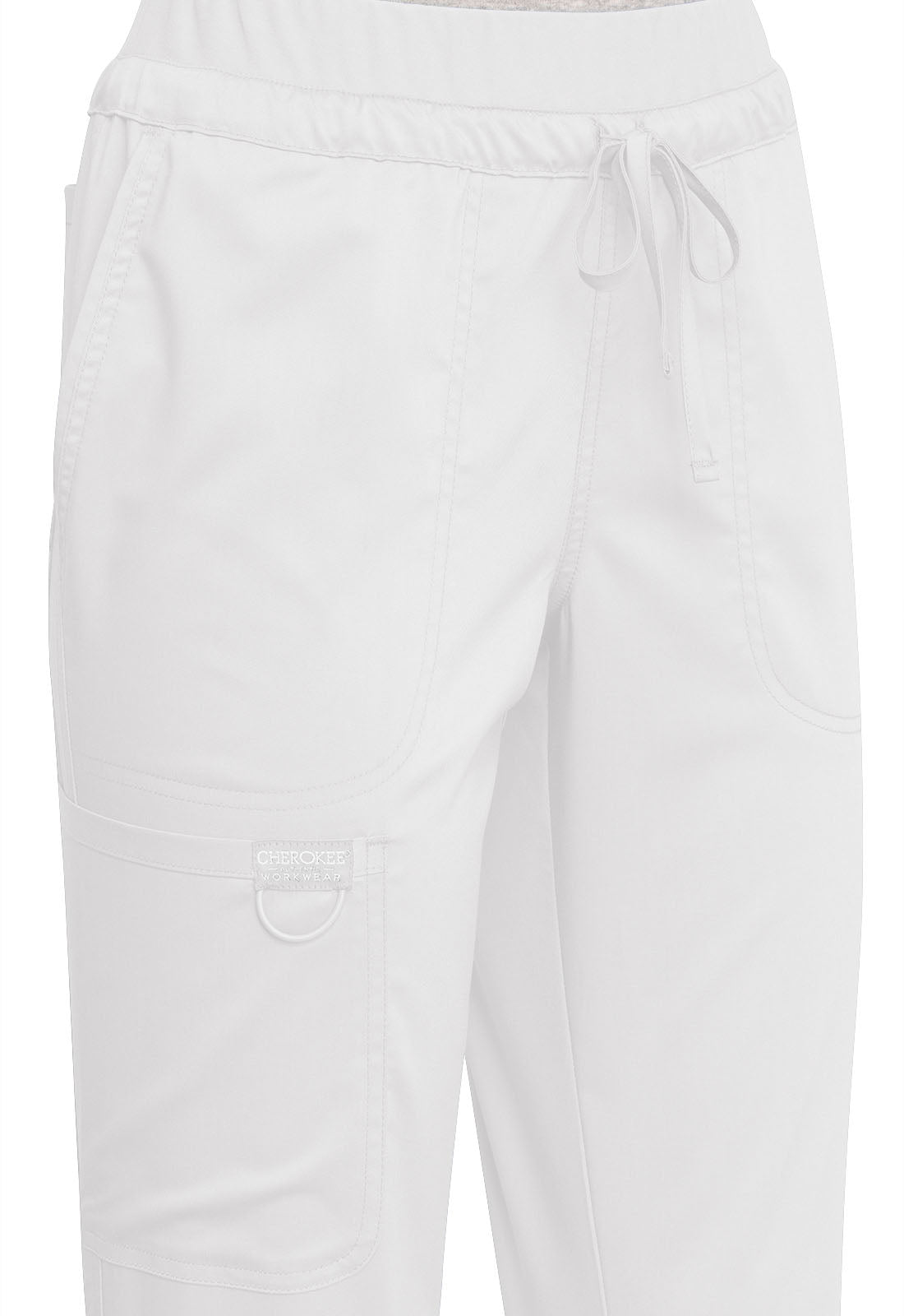 Cherokee WW Revolution Drawstring Scrub Pant WW105 in Ciel, Hunter, White, Wine - Scrubs Select