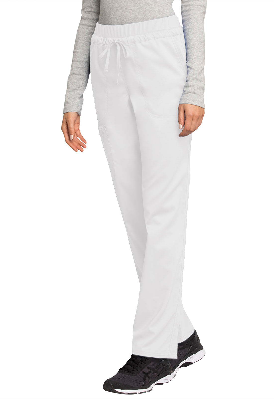 Cherokee WW Revolution Drawstring Scrub Pant WW105 in Ciel, Hunter, White, Wine - Scrubs Select