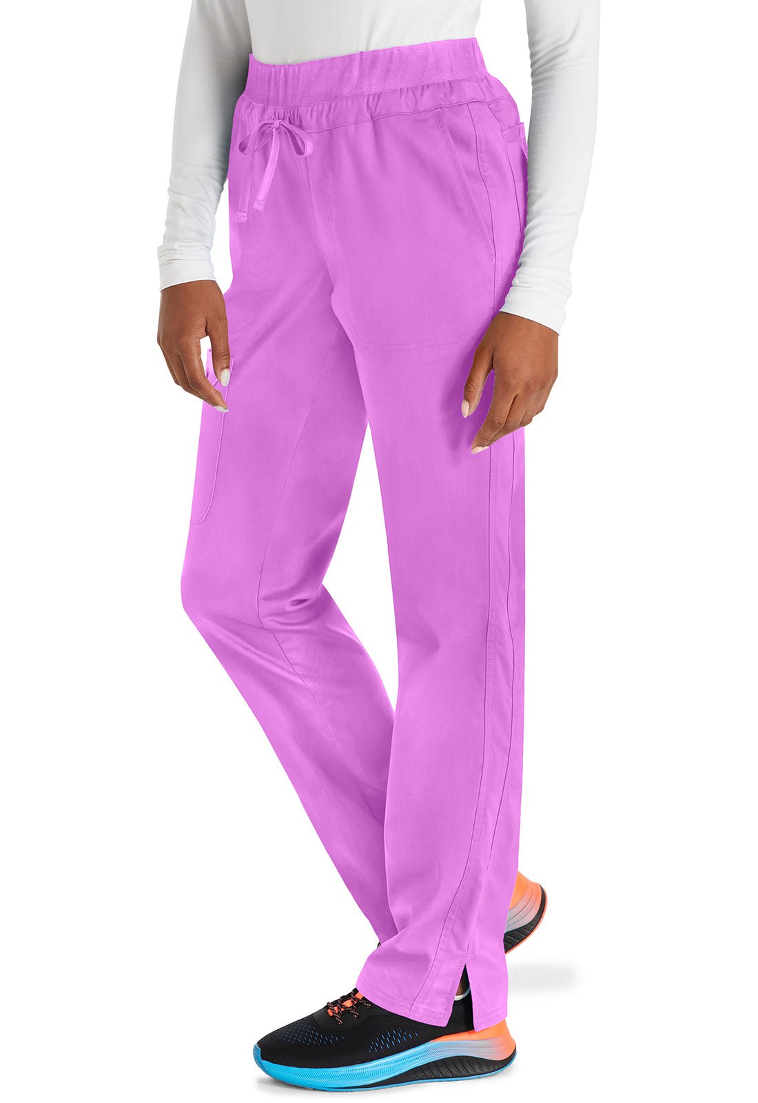 Cherokee WW Revolution Drawstring Scrub Pant WW105 in Grape, Pink, Berry, Teal - Scrubs Select