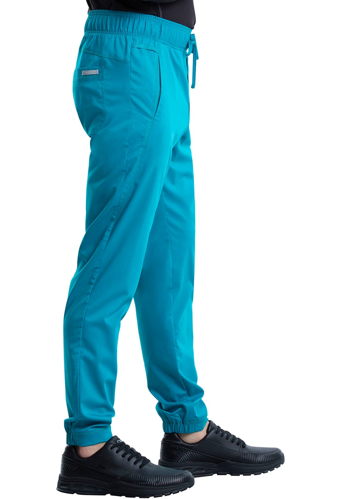 Cherokee WW Revolution Men's Jogger Scrub Pant WW012 in Caribbean, Ciel, Hunter, Teal - Scrubs Select