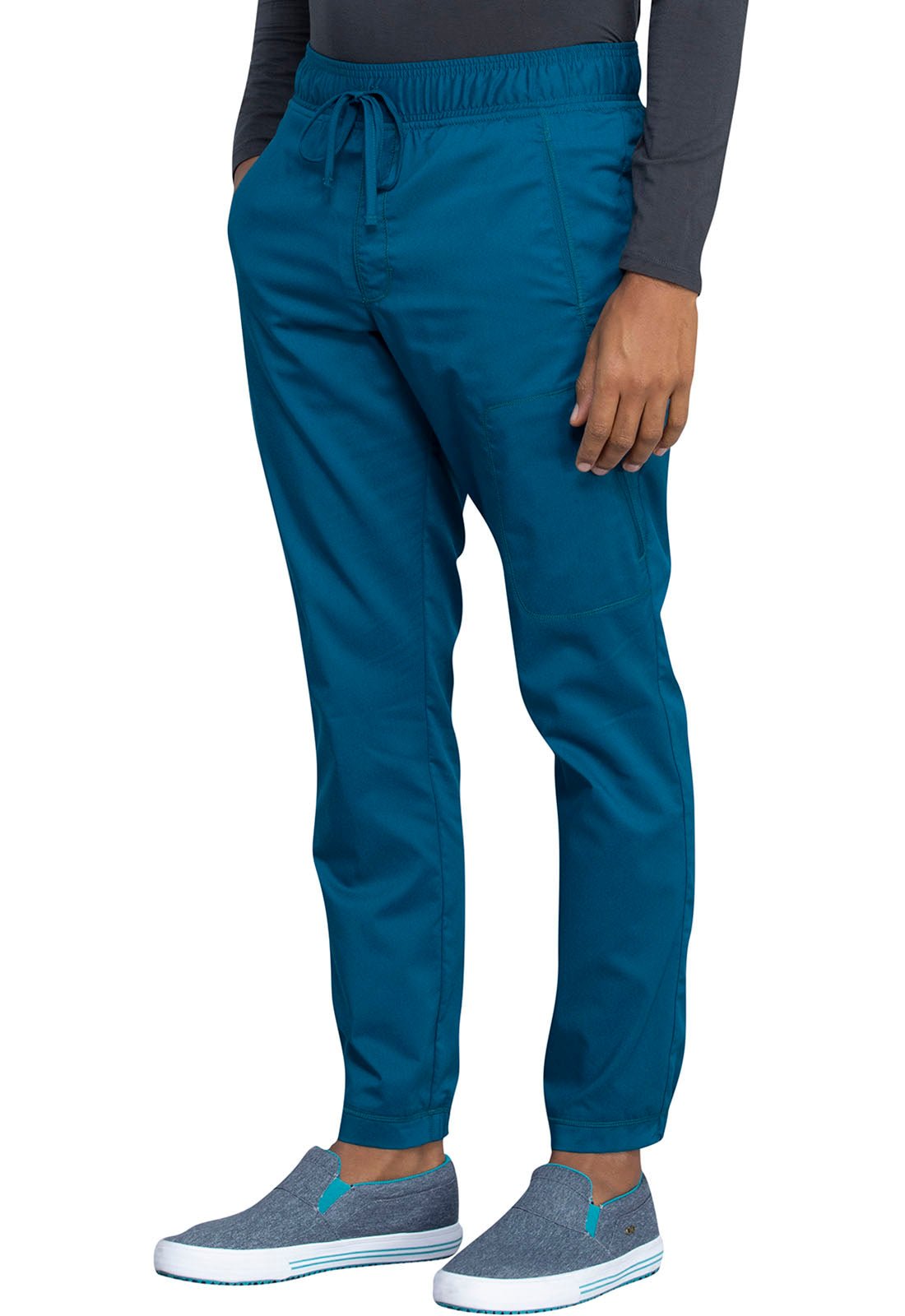 Cherokee WW Revolution Men's Jogger Scrub Pant WW012 in Caribbean, Ciel, Hunter, Teal - Scrubs Select