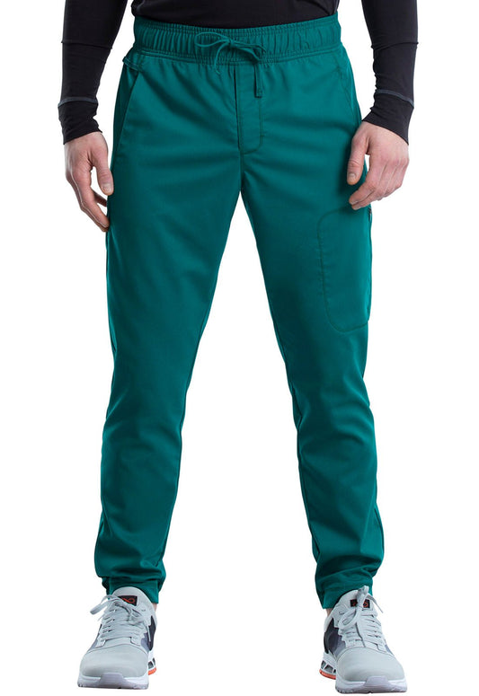 Cherokee WW Revolution Men's Jogger Scrub Pant WW012 in Caribbean, Ciel, Hunter, Teal - Scrubs Select