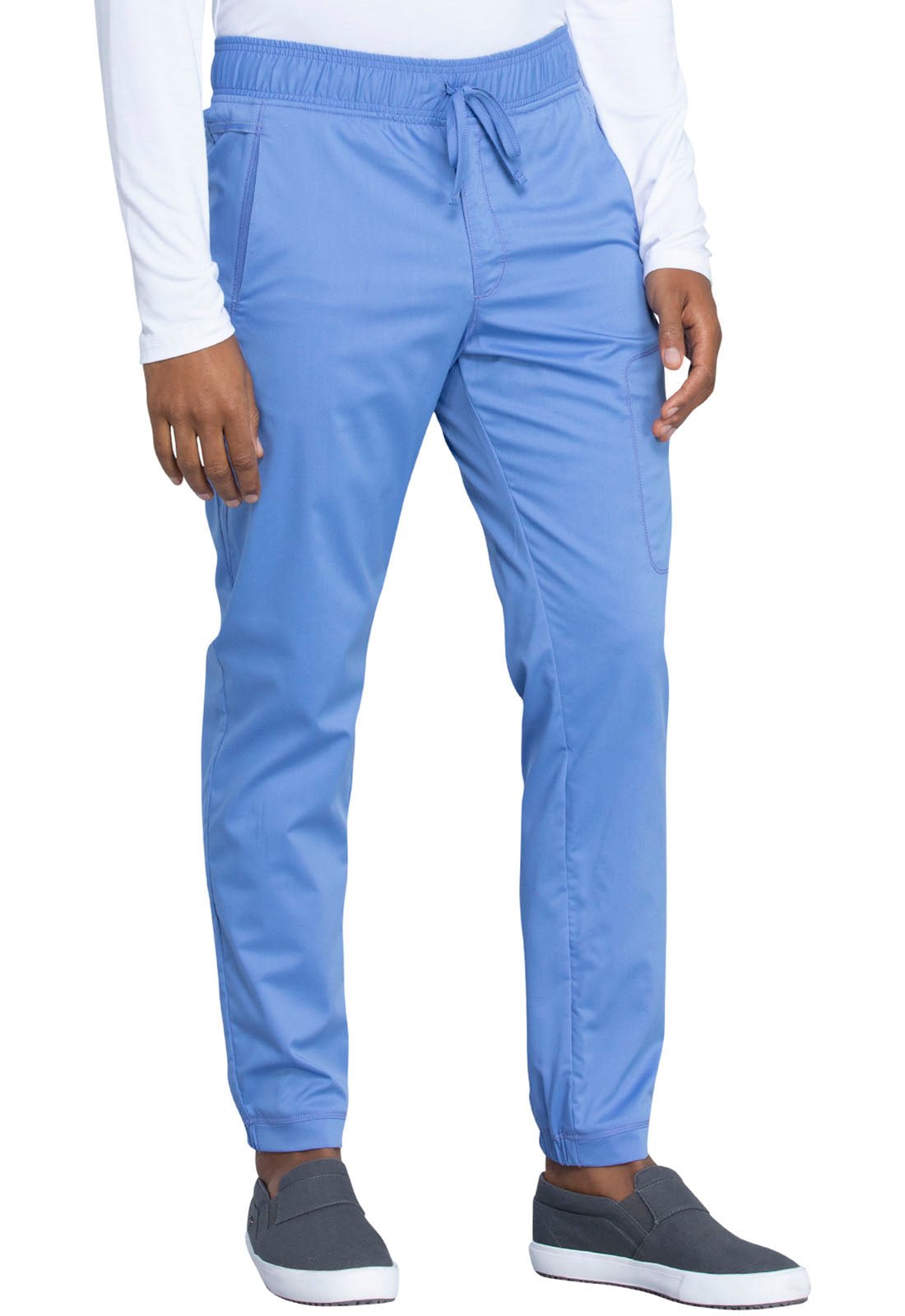 Cherokee WW Revolution Men's Jogger Scrub Pant WW012 in Caribbean, Ciel, Hunter, Teal - Scrubs Select