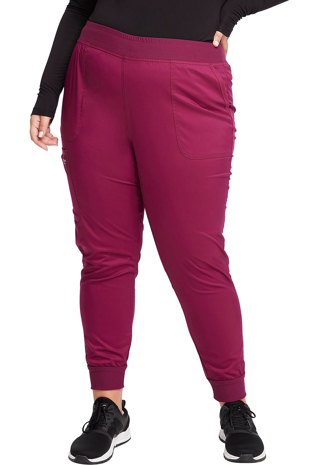 Cherokee WW Revolution Scrubs Jogger Pant WW115 in Caribbean, Ciel, Teal, Wine - Scrubs Select