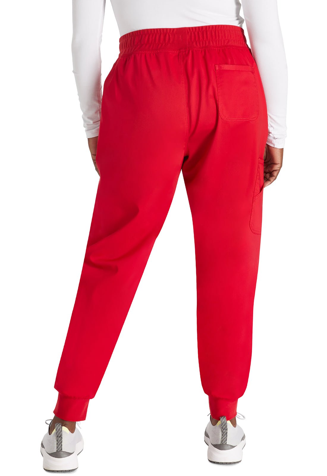 Cherokee WW Revolution Scrubs Jogger Pant WW115 in Hunter, Red - Scrubs Select