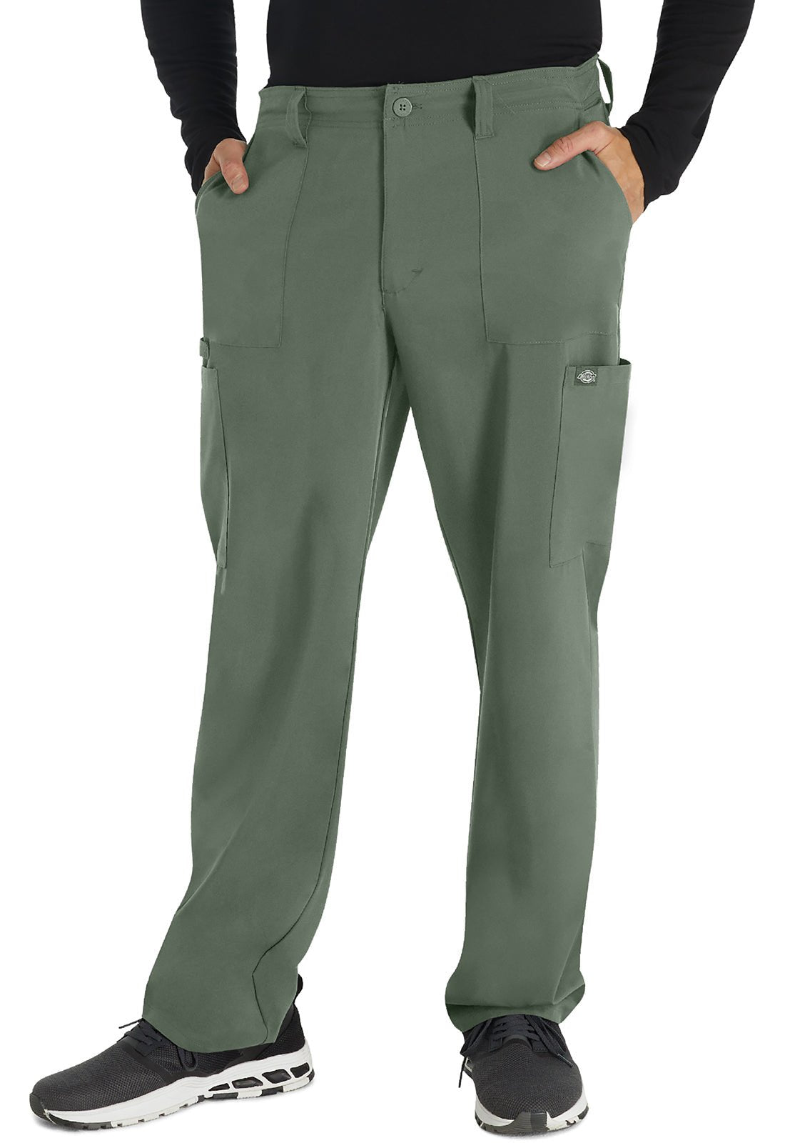 Dickies EDS Essentials Men's Drawstring Scrub Pant DK015 in Caribbean, Olive, Red, Teal - Scrubs Select