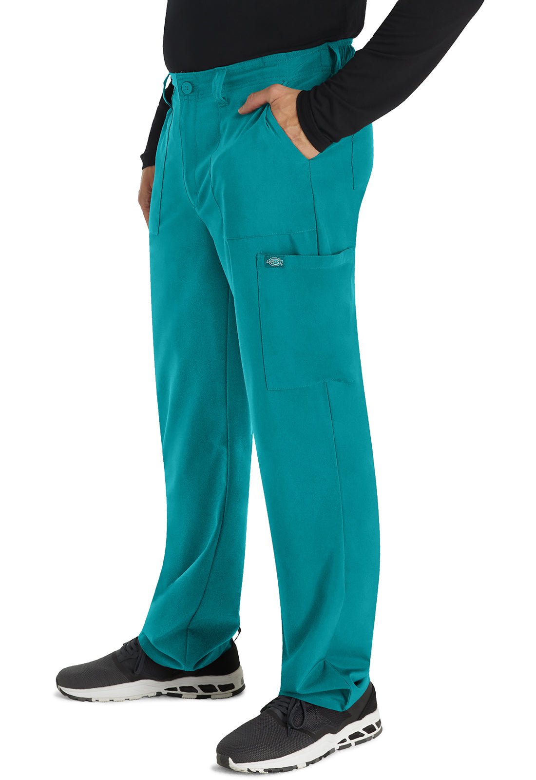 Dickies EDS Essentials Men's Drawstring Scrub Pant DK015 in Caribbean, Olive, Red, Teal - Scrubs Select