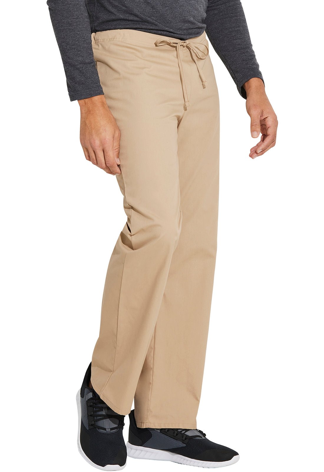 Dickies EDS Unisex Drawstring Scrub Pant 83006 in Khaki - Scrubs Select