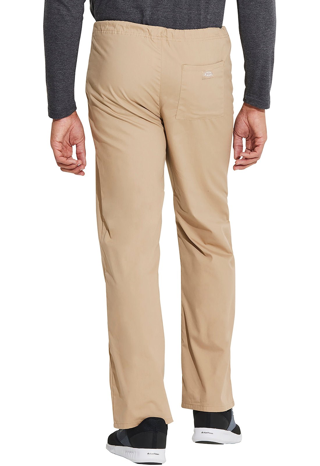 Dickies EDS Unisex Drawstring Scrub Pant 83006 in Khaki - Scrubs Select