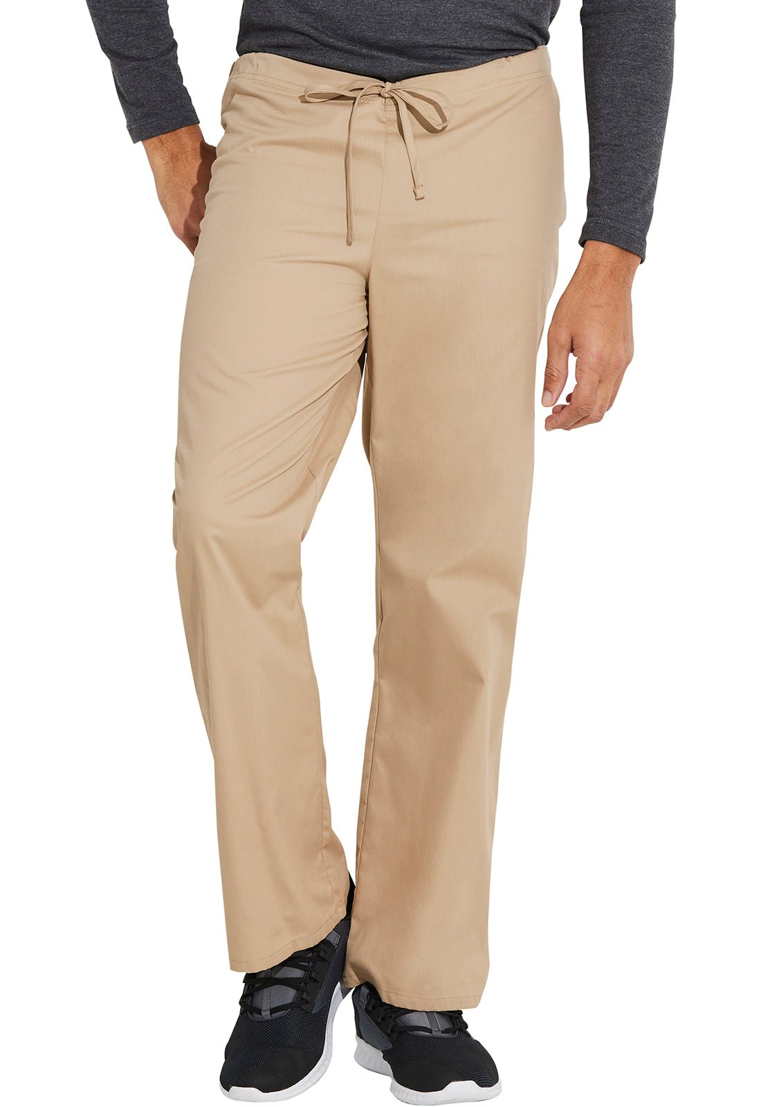 Dickies EDS Unisex Drawstring Scrub Pant 83006 in Khaki - Scrubs Select