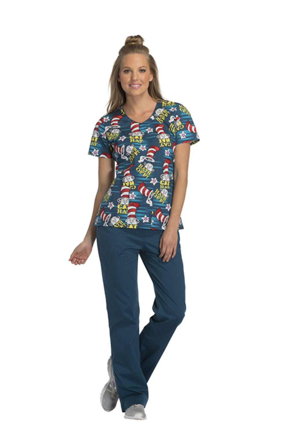 Dr. Seuss Tooniforms V - Neck Scrub Top TF614 SEOF - Scrubs Select