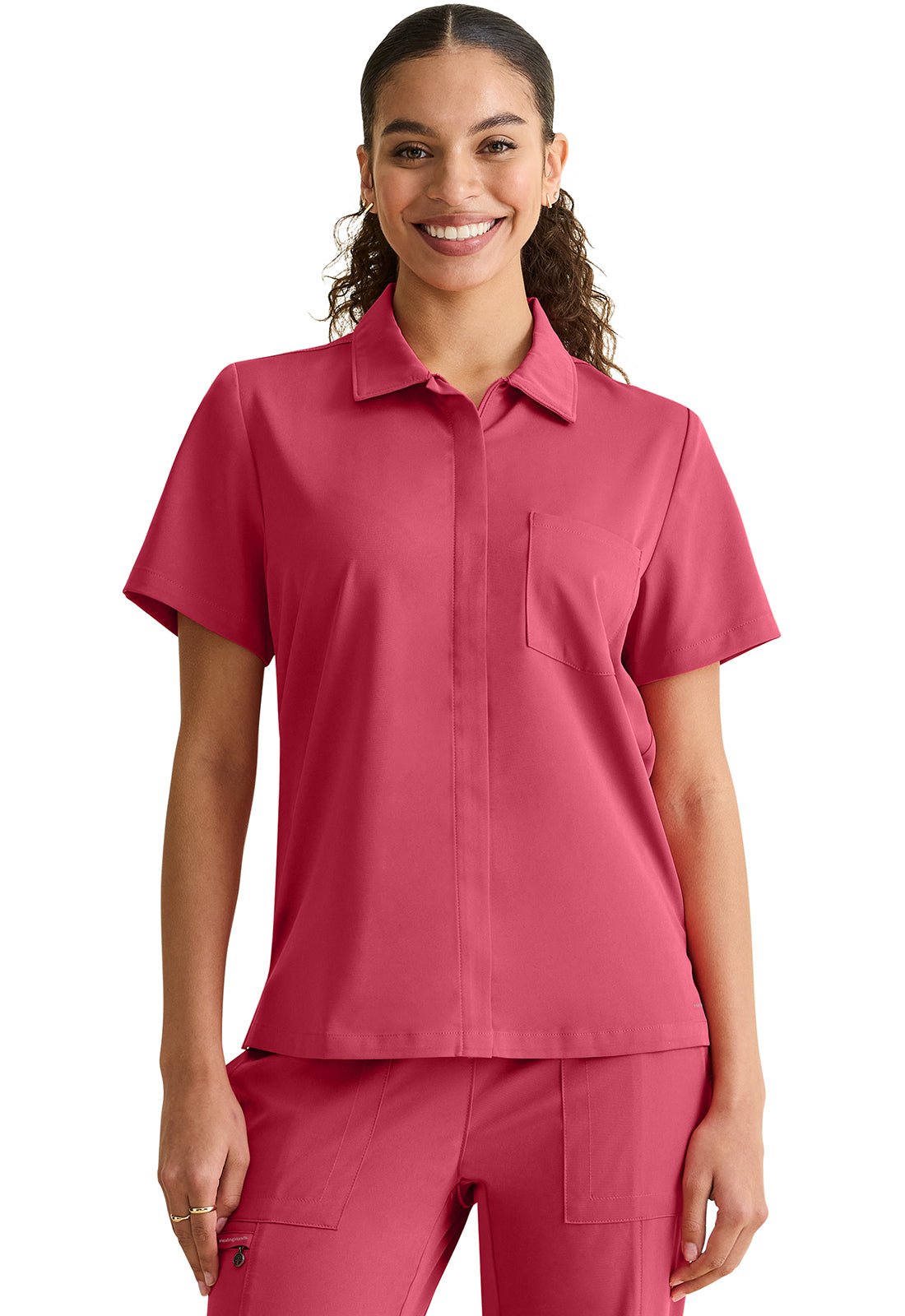 Healing Hands Limited Edition Kassie Zip Front Scrub Top HH807 - Scrubs Select