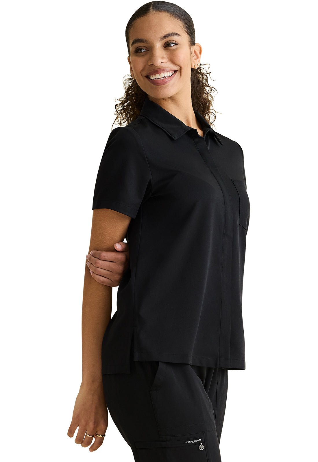 Healing Hands Limited Edition Kassie Zip Front Scrub Top HH807 - Scrubs Select