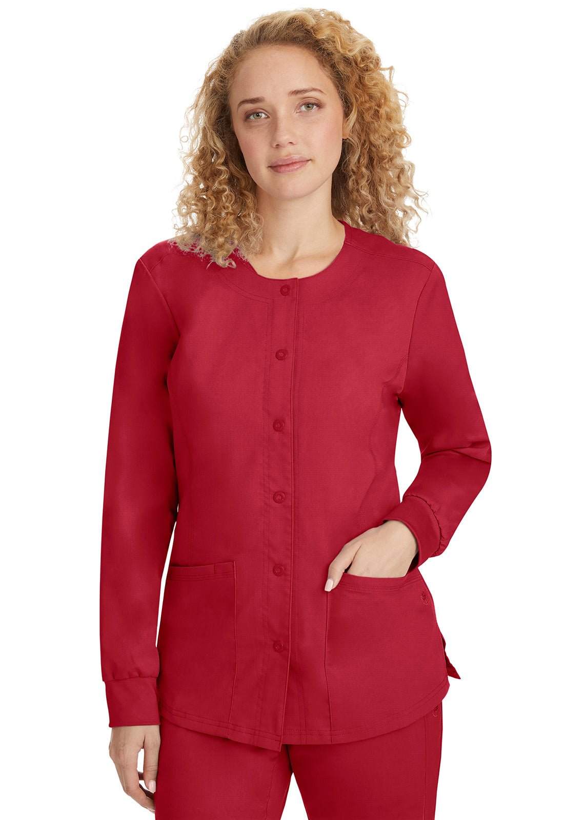 Healing Hands Purple Label Daisy Scrub Jacket 5063 Hunter, Red, Teal - Scrubs Select