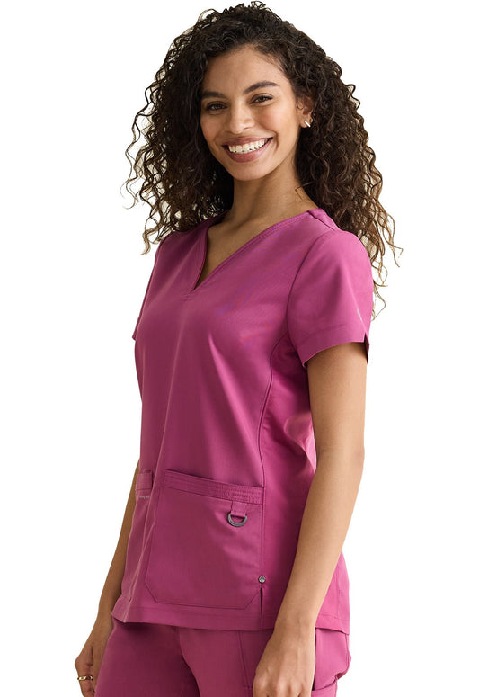 Healing Hands Purple Label Jean V Neck Scrub Top HH600 - Scrubs Select