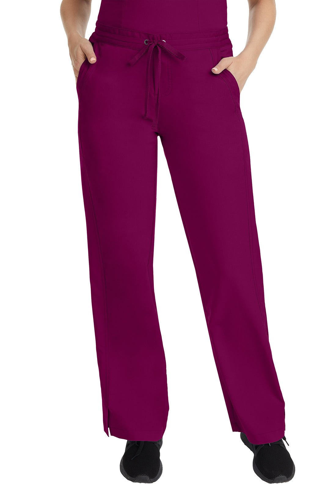 Healing Hands Purple Label Scrubs Taylor Pant 9095 Caribbean, Ceil, White, Wine - Scrubs Select