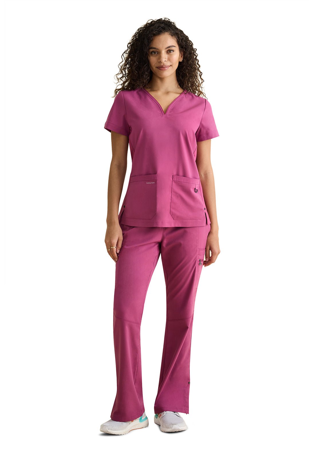 Healing Hands Tina Pull On Scrub Pant HH002 in Ceil, Rouge, Sage - Scrubs Select