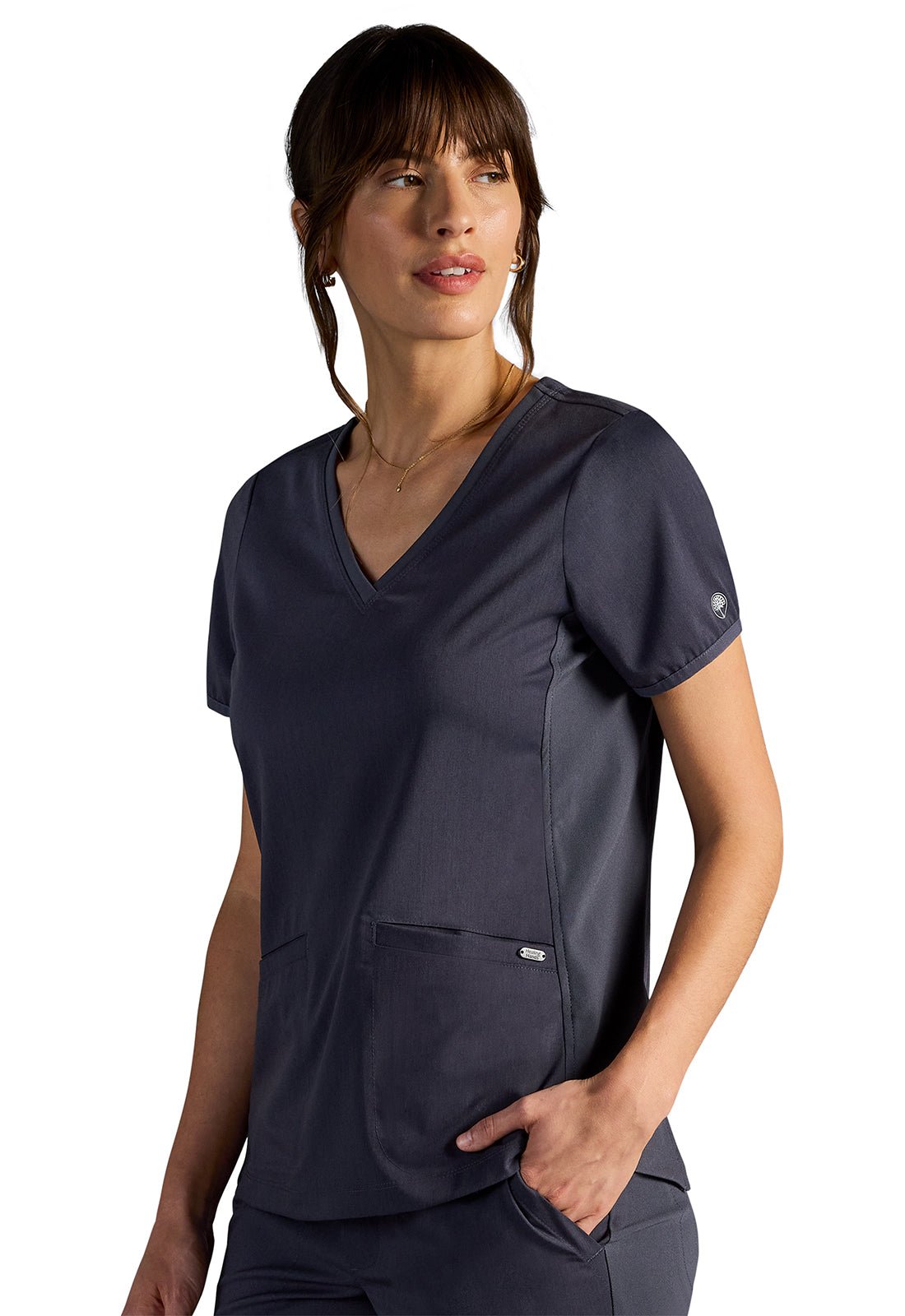 Healing Hands X DR KWANE Vivian V Neck Scrub Top HH604A - Scrubs Select