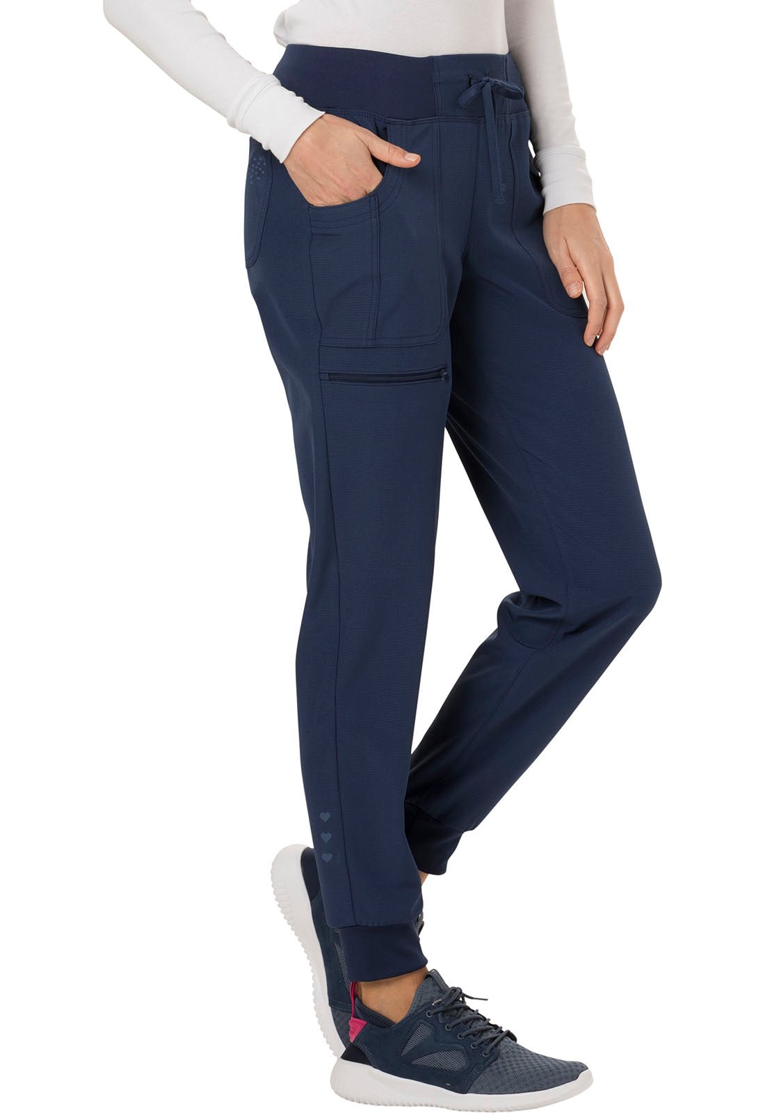 HeartSoul Drawstring Jogger Pant HS030 in Black, Galaxy, Navy, Red - Scrubs Select